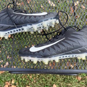 Nike Alpha Black and White Football Cleats